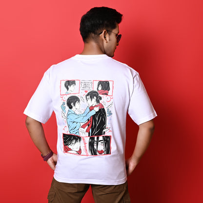 Eren And Mikasa Couple T-shirt ( Oversize )